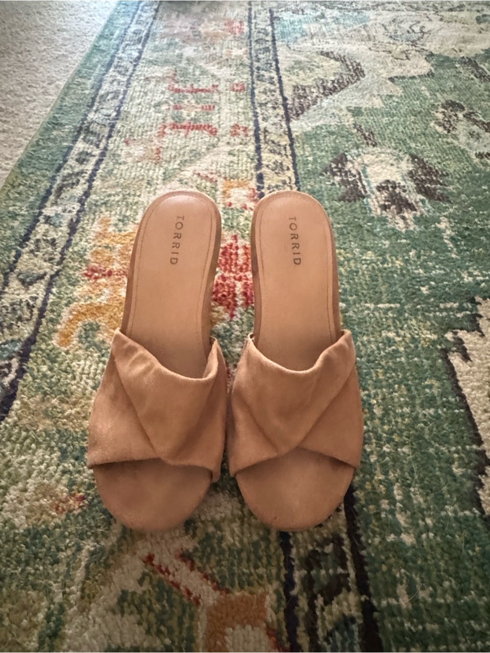 torrid tan knot slide wedges